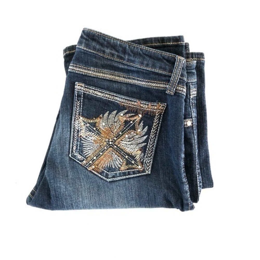 Rock 47 by Wrangler Women’s Denim Jeans Size W11/12 X L34